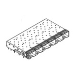 Molex SFP+ Cage for Light Pipe, 74754-0620
