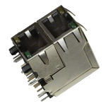 Amphenol ICC, RJSAE Through Hole Mini I/O Connector Plug, 8 Way