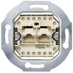 Siemens 5TG Series, Cat3 2 Way RJ45 Device Insert,With Unshielded Shield Type