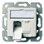 Telegartner Telegartner Data Series, Angled Cat6a 2 Way RJ11, RJ12, RJ45 Outlet,With Shielded Shield Type