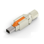 TE Connectivity, Industrial Mini I/O Cable Mount Mini I/O Connector Plug, 8 Way