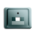 ABB Grey 1 Gang Plastic RJ45 Cover Plate