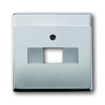 ABB White 1 Gang Metal RJ45 Cover Plate