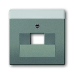 ABB Grey 1 Gang Plastic RJ45 Cover Plate
