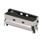 TE Connectivity, Mini Cool Edge I/O Surface Mount Mini I/O Connector Plug, 74 Way, Shielded