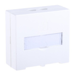 RS PRO Angled Cat6 2 Way RJ45 Surface Mount Socket,With STP Shield Type