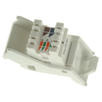 Molex Premise Networks Angled Cat6 RJ45 Modular Outlet,With UTP Shield Type