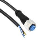 TE Connectivity Straight M12 to Unterminated Cable assembly, 5 Core 1.5m Cable