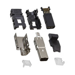 TE Connectivity, Type I Cable Mount Mini I/O Connector Plug, 8 Way, Shielded