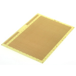03-0111, Single Sided DIN 41612 Matrix Board FR4 with 52 x 85 1.02mm Holes, 2.54 x 2.54mm Pitch, 233.4 x 160 x 1.6mm