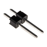RS PRO Straight Through Hole Pin Header, 2 Contact(s), 2.54mm Pitch, 1 Row(s), Unshrouded