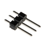 RS PRO Straight Through Hole Pin Header, 3 Contact(s), 2.54mm Pitch, 1 Row(s), Unshrouded