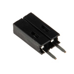 RS PRO Straight Through Hole Mount PCB Socket, 2-Contact, 1-Row, 2.54mm Pitch, Solder Termination
