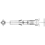 Molex Female Crimp Terminal, 24AWG Min, 18AWG Max