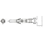 Molex Male Crimp Terminal, 24AWG Min, 18AWG Max