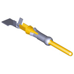 TE Connectivity Type III+ Series Male Crimp Terminal, 24AWG Min, 20AWG Max