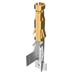 Amphenol Communications Solutions Minitek Pwr Series Female Crimp Terminal, Solder Termination, 16AWG Min, 14AWG Max
