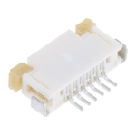 Molex, Easy-On, 52207 1mm Pitch 6 Way Right Angle Female FPC Connector, ZIF Top Contact