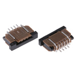 Amphenol Communications Solutions 1mm Pitch 4 Way Right Angle Female FPC Connector, ZIF Bottom Contact