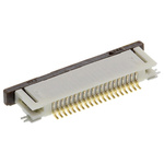 Molex, Easy-On, 52746 0.5mm Pitch 20 Way Right Angle Female FPC Connector, ZIF Bottom Contact