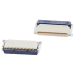Omron, XF2M 0.5mm Pitch 20 Way Right Angle Female FPC Connector, Top and Bottom Contact