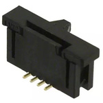TE Connectivity, FPC 1mm Pitch 4 Way Straight Female FPC Connector, ZIF Vertical Contact