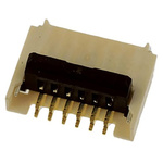 Molex, Easy On, 503480 0.5mm Pitch 6 Way Right Angle Male FPC Connector, Top and Bottom Contact