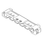 Molex, 501864 0.5mm Pitch 50 Way Right Angle Female FPC Connector, Bottom
