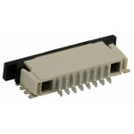TE Connectivity, FPC 1mm Pitch 8 Way Right Angle Female FPC Connector, ZIF Bottom Contact