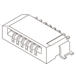 Molex, Easy-On, 52852 1mm Pitch 8 Way Right Angle Female FPC Connector, Bottom Contact