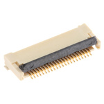 Omron, XF2M 0.5mm Pitch 22 Way Right Angle Female FPC Connector, Top and Bottom Contact