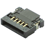 Amphenol Communications Solutions, SFVL 0.5mm Pitch 5 Way Right Angle Male FPC Connector, ZIF Bottom Contact