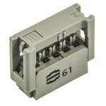 HARTING 10-Way IDC Connector Socket for Cable Mount, 2-Row
