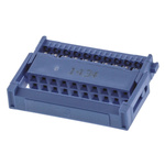 TE Connectivity AMP-LATCH 609 Series 2.54mm Pitch Right Angle Cable Mount IDC Connector, Socket, 20 Way, 2 Row