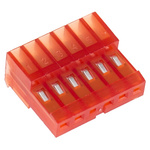 TE Connectivity 6-Way IDC Connector Socket for Cable Mount, 1-Row