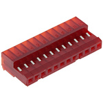TE Connectivity 12-Way IDC Connector Socket for Cable Mount, 1-Row