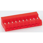 TE Connectivity MTA-156 Series 3.96mm Pitch Right Angle Cable Mount IDC Connector, Socket, 6 Way, 1 Row