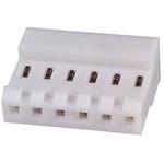 TE Connectivity MTA-156 Series 3.96mm Pitch Right Angle Cable Mount IDC Connector, Socket, 6 Way, 1 Row