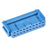 TE Connectivity 20-Way IDC Connector Socket for Cable Mount, 2-Row