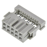 TE Connectivity 10-Way IDC Connector Socket for Cable Mount, 2-Row