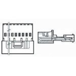 TE Connectivity 4-Way IDC Connector Socket for Cable Mount, 1-Row