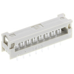 Harting 16-Way IDC Connector Plug for  Through Hole Mount, 2-Row