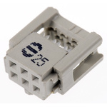 HARTING 6-Way IDC Connector Socket for Cable Mount, 2-Row