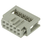HARTING 10-Way IDC Connector Socket for Cable Mount, 2-Row