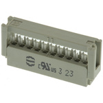 HARTING 20-Way IDC Connector Socket for Cable Mount, 2-Row
