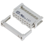 Harting 16-Way IDC Connector Socket for Cable Mount, 2-Row
