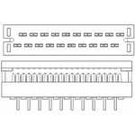 TE Connectivity 24-Way IDC Connector Plug for Cable Mount, 2-Row