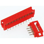 TE Connectivity 20-Way IDC Connector Plug for Cable Mount, 2-Row