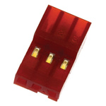 TE Connectivity 3-Way IDC Connector Socket for Cable Mount, 1-Row