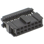 TE Connectivity 14-Way IDC Connector Socket for Cable Mount, 2-Row